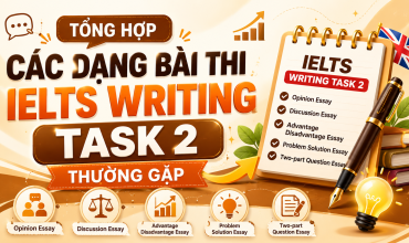 Các dạng bài thi IELTS WRITING TASK 2 thường gặp
