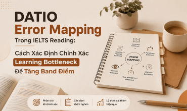 DATIO Error Mapping Trong IELTS Reading, Xác Định Learning Bottleneck Để Tăng Band Điểm IELTS