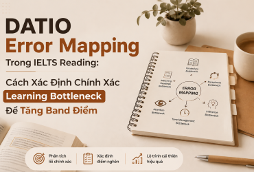 DATIO Error Mapping Trong IELTS Reading, Xác Định Learning Bottleneck Để Tăng Band Điểm IELTS