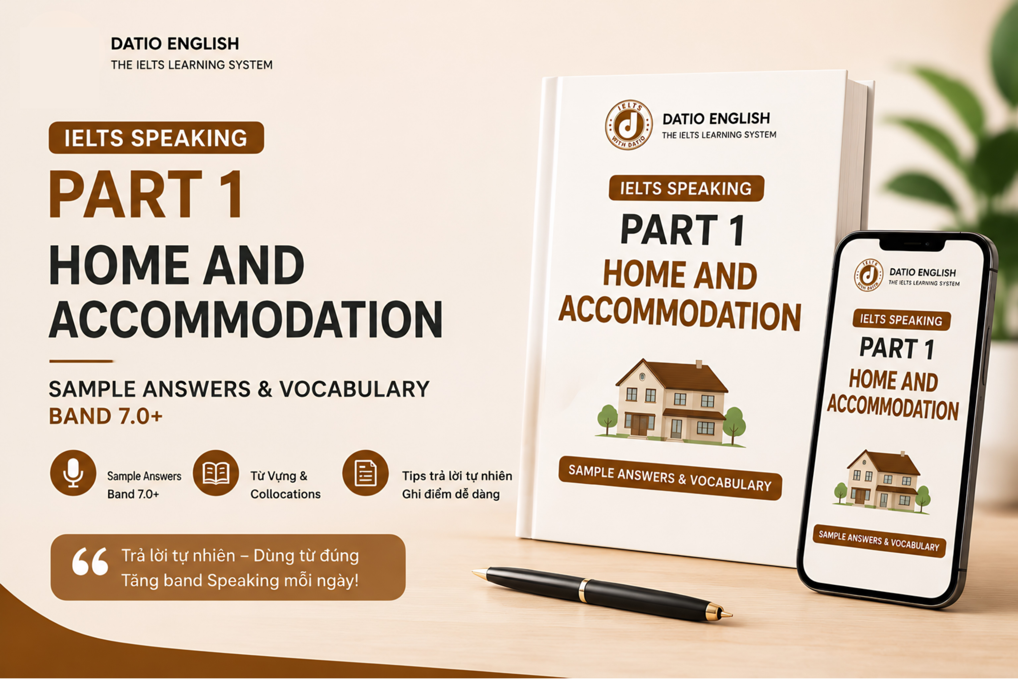 Home and Accommodation IELTS Speaking Part 1 sample answer
