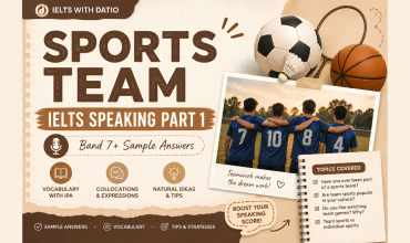Sports Team là topic phổ biến trong IELTS Speaking Part 1 với các câu hỏi liên quan đến football, teamwork và hobbies. Để trả lời tốt, thí sinh nên dùng personal experience và collocations tự nhiên.