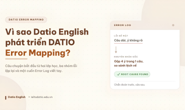 Nguồn gốc DATIO Error Mapping do Datio English phát triển