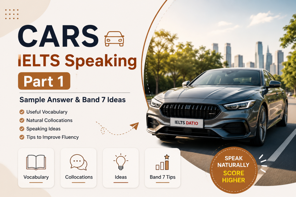 cars ielts speaking part 1