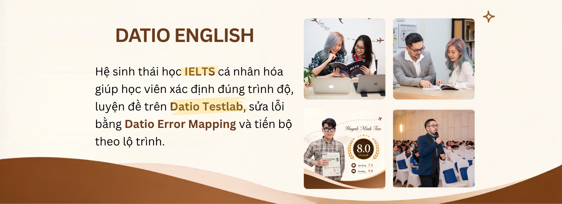 Hệ sinh thái học IELTS cá nhân hóa tại Datio English với TestLab, Error Mapping và lộ trình theo sát tiến bộ
