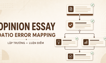 Cách giải Opinion Essay IELTS Writing Task 2 bằng DATIO Error Mapping