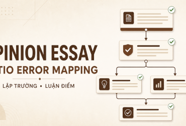 Cách giải Opinion Essay IELTS Writing Task 2 bằng DATIO Error Mapping