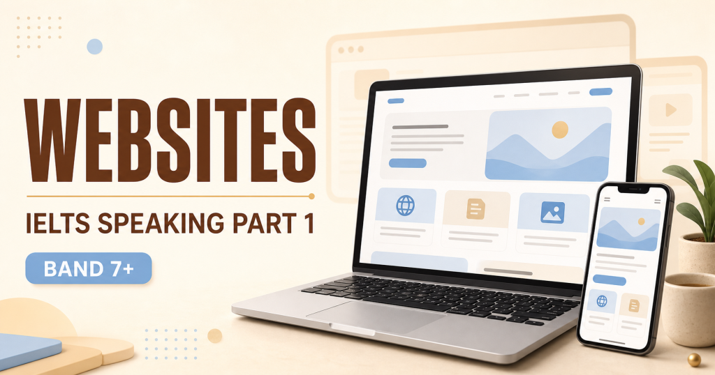 Websites IELTS Speaking Part 1: Bài Mẫu Band 7+ & Từ Vựng